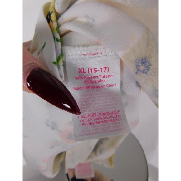 No Boundaries Dress Juniors XL White Floral Spaghetti Strap Sundress Summer - Picture 4 of 6